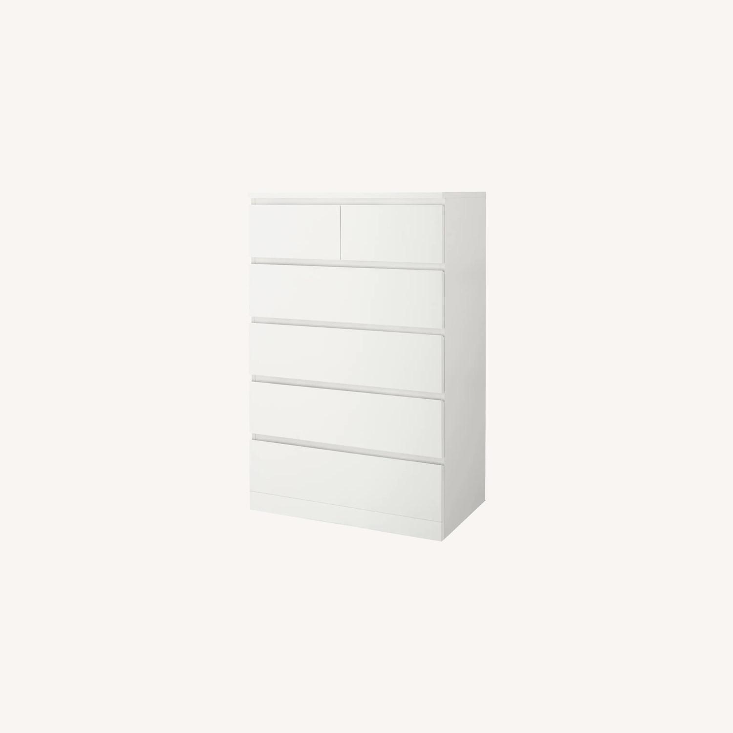 IKEA White Malm 6Drawer Dresser AptDeco