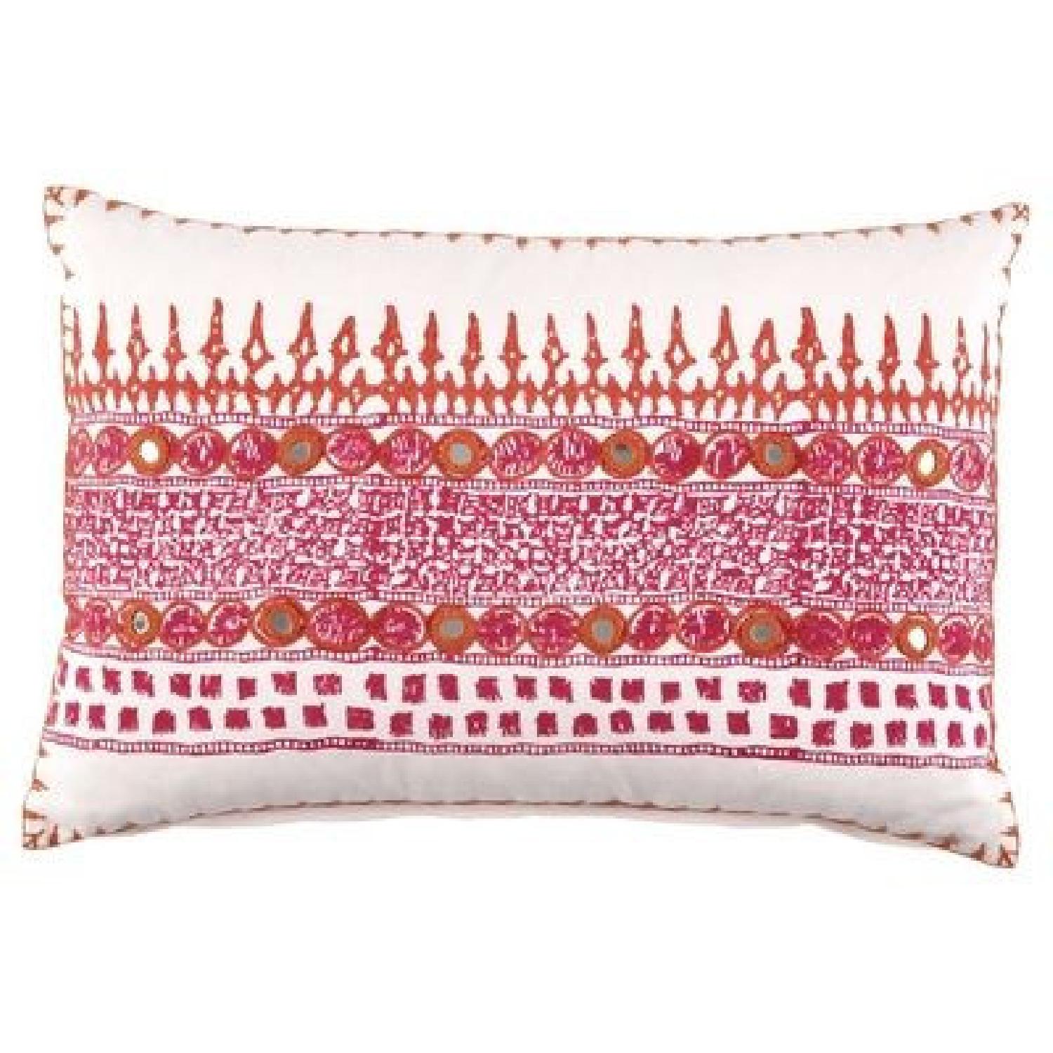 John Robshaw Set of 2 Pillows Pink,Orange - image-6