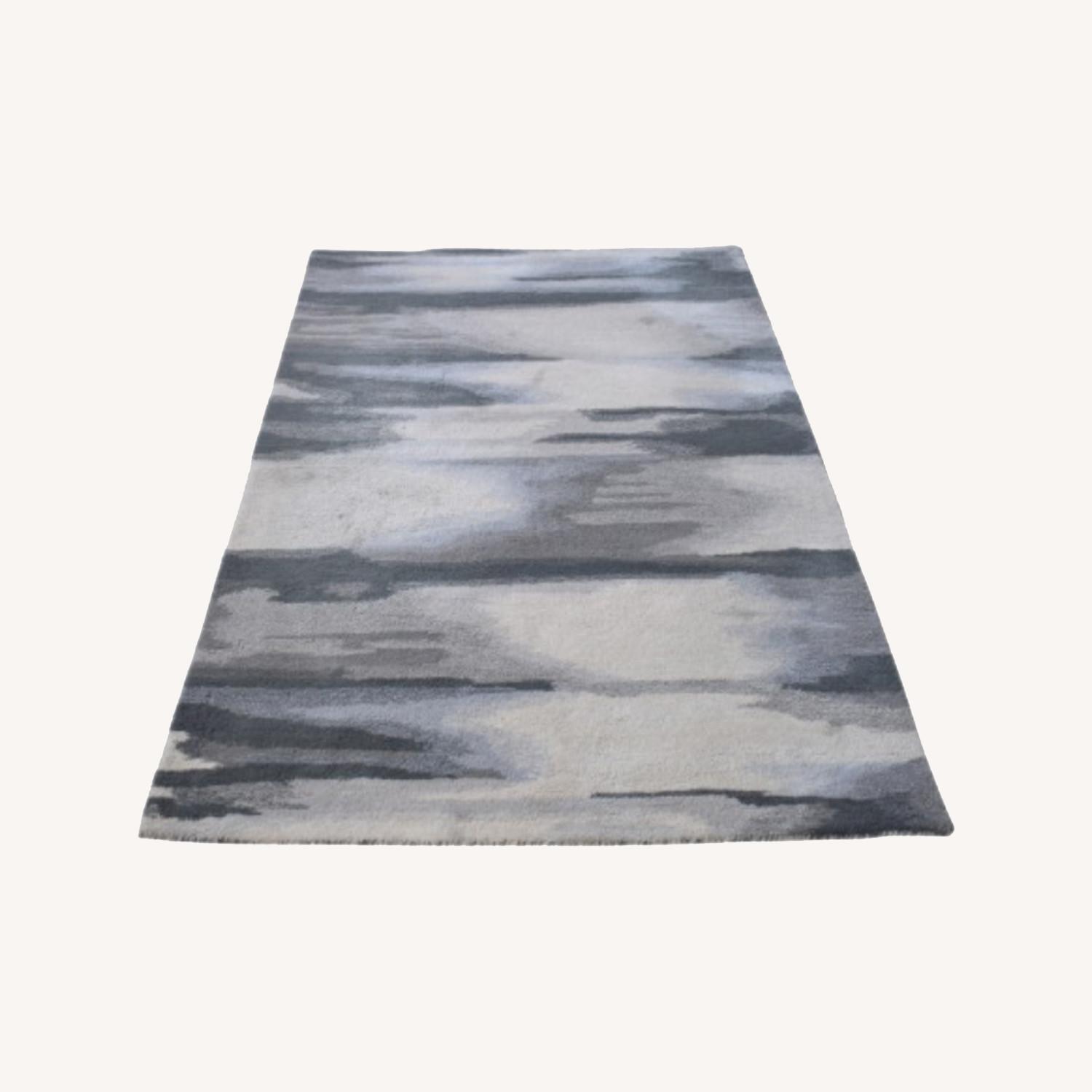 West Elm Faded Ikat Rug - image-0
