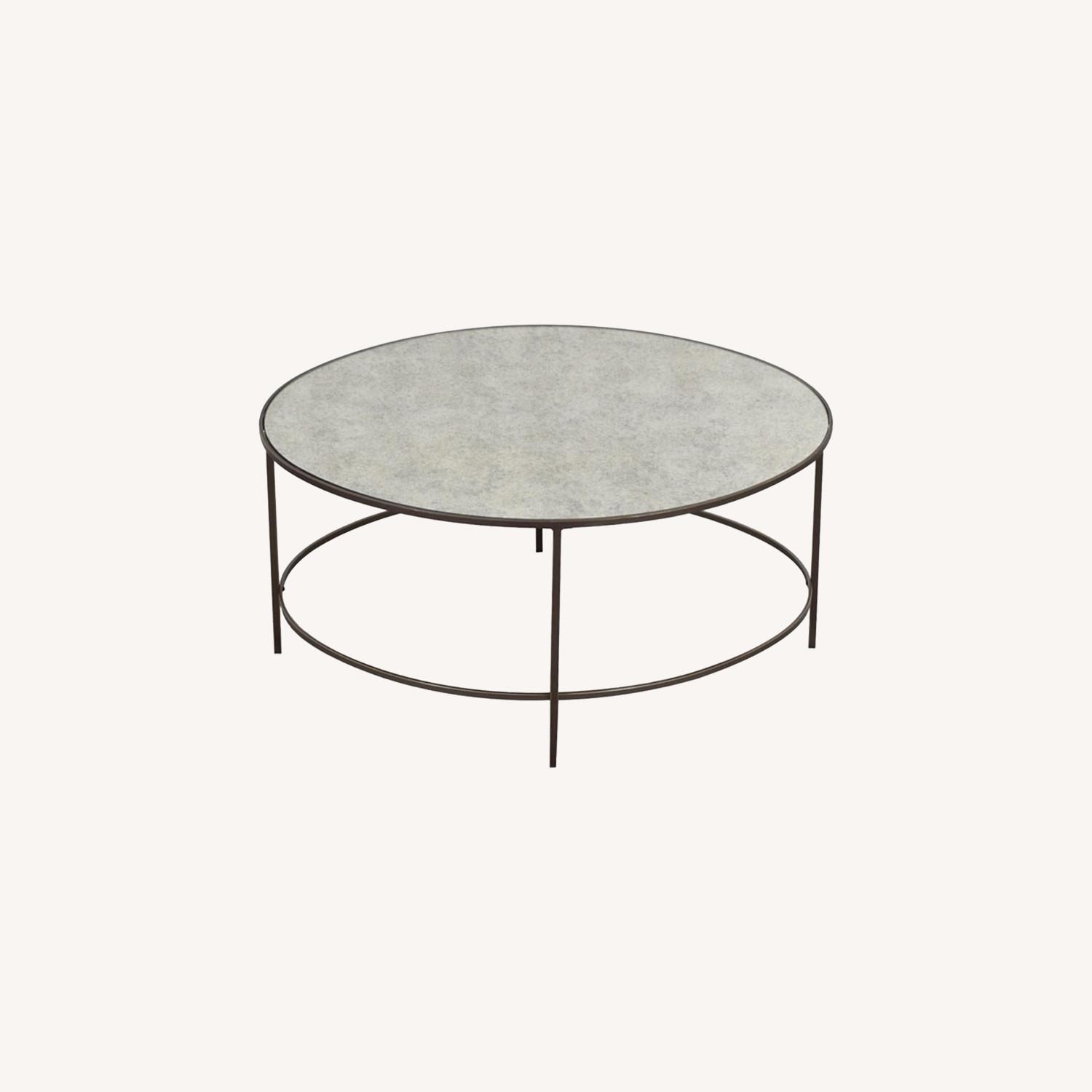 West Elm Mirrored Top Coffee Table - image-0