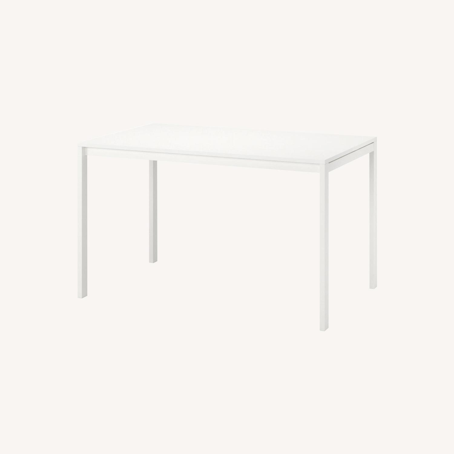 IKEA White Sturdy Table AptDeco