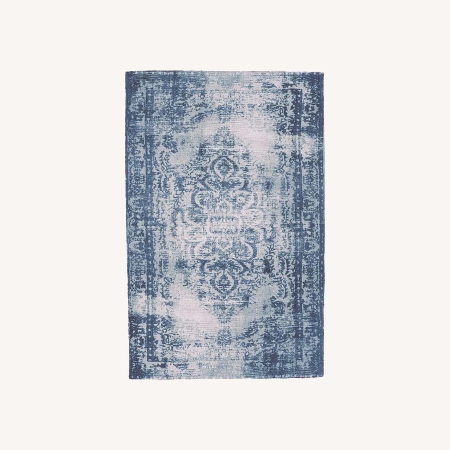 West Elm Distressed Arabesque Wool Rug - image-0