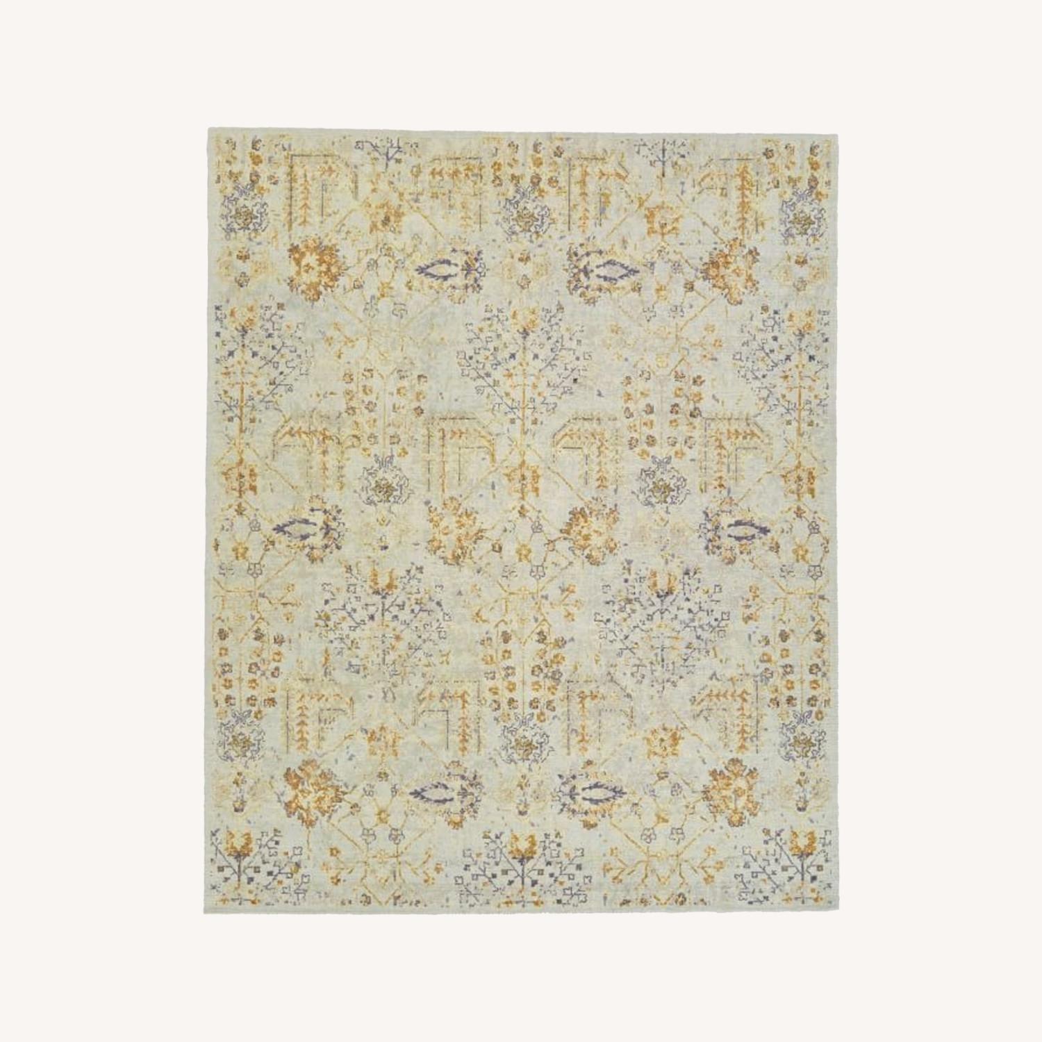West Elm Printed Canopy Rug, Frost Gray - image-0