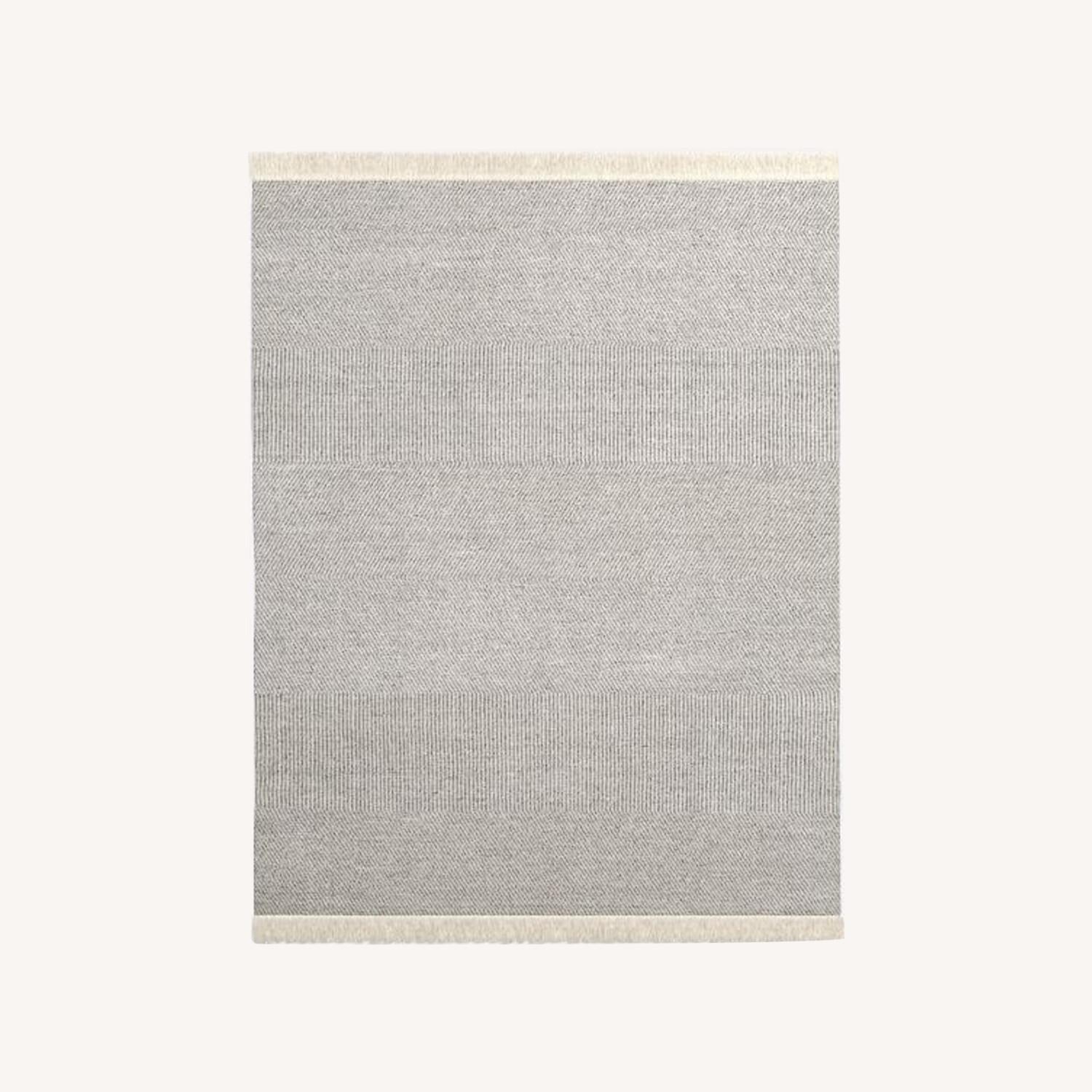West Elm Tweed Flatweave Dhurrie, Iron - image-0