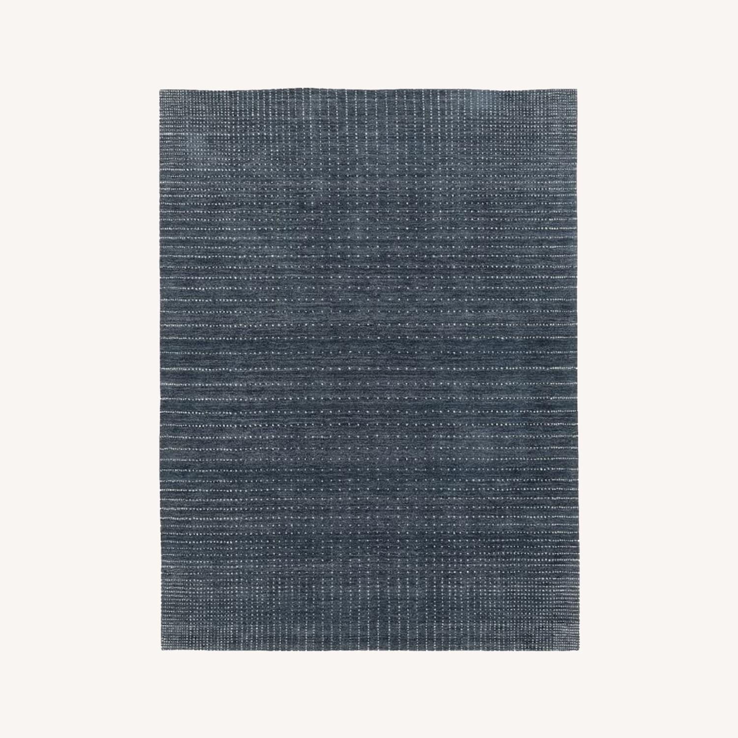 West Elm Graduated Dot Rug, Navy - image-0