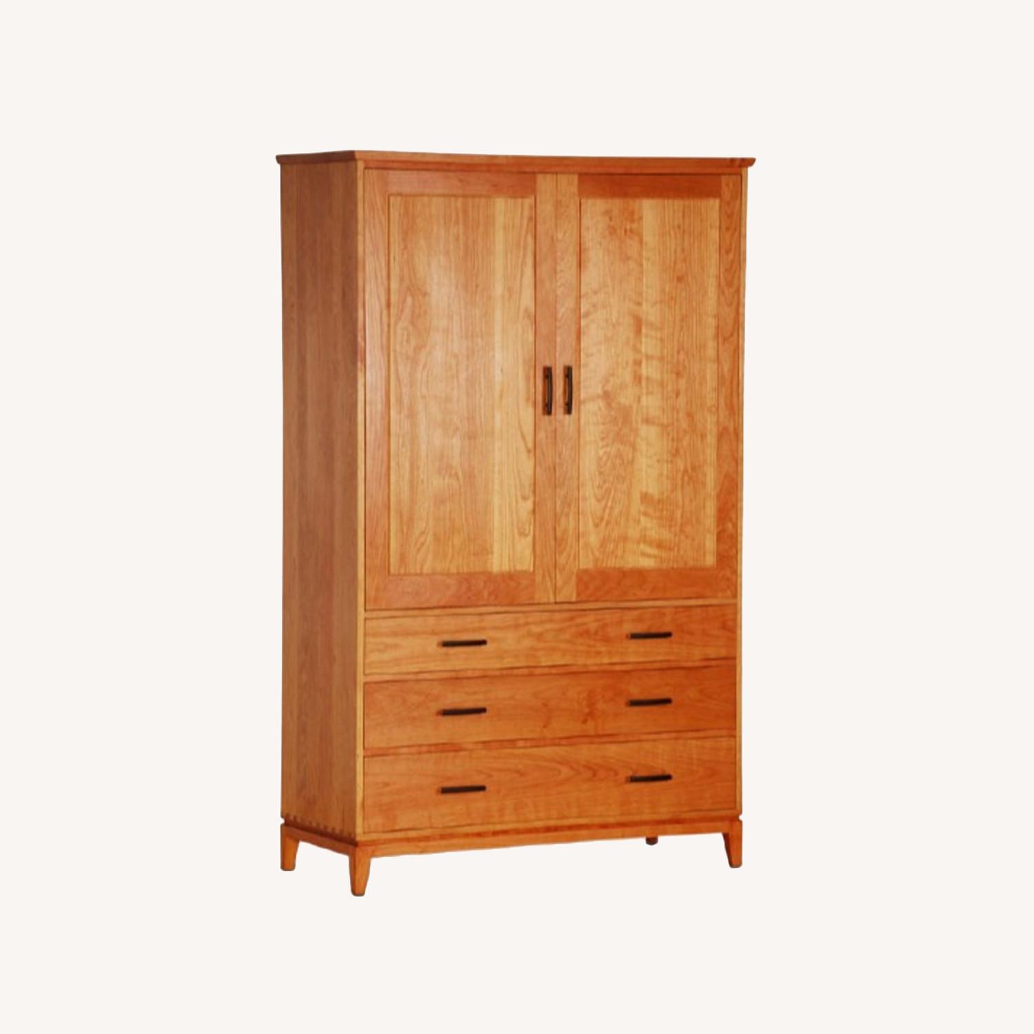 Solid Cherry Armoire by Vermont Furniture Company AptDeco