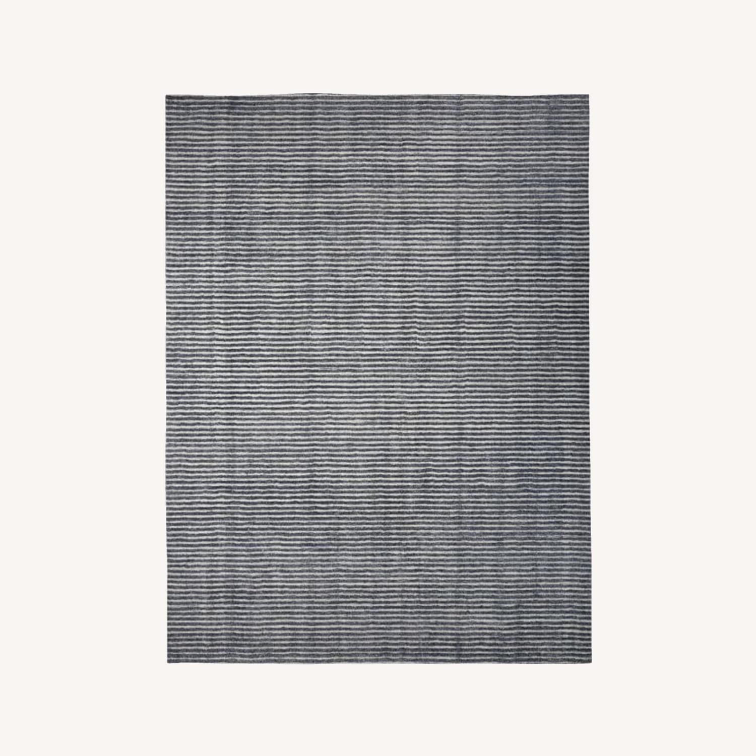 West Elm Terra Stripes Rug, Slate - image-0