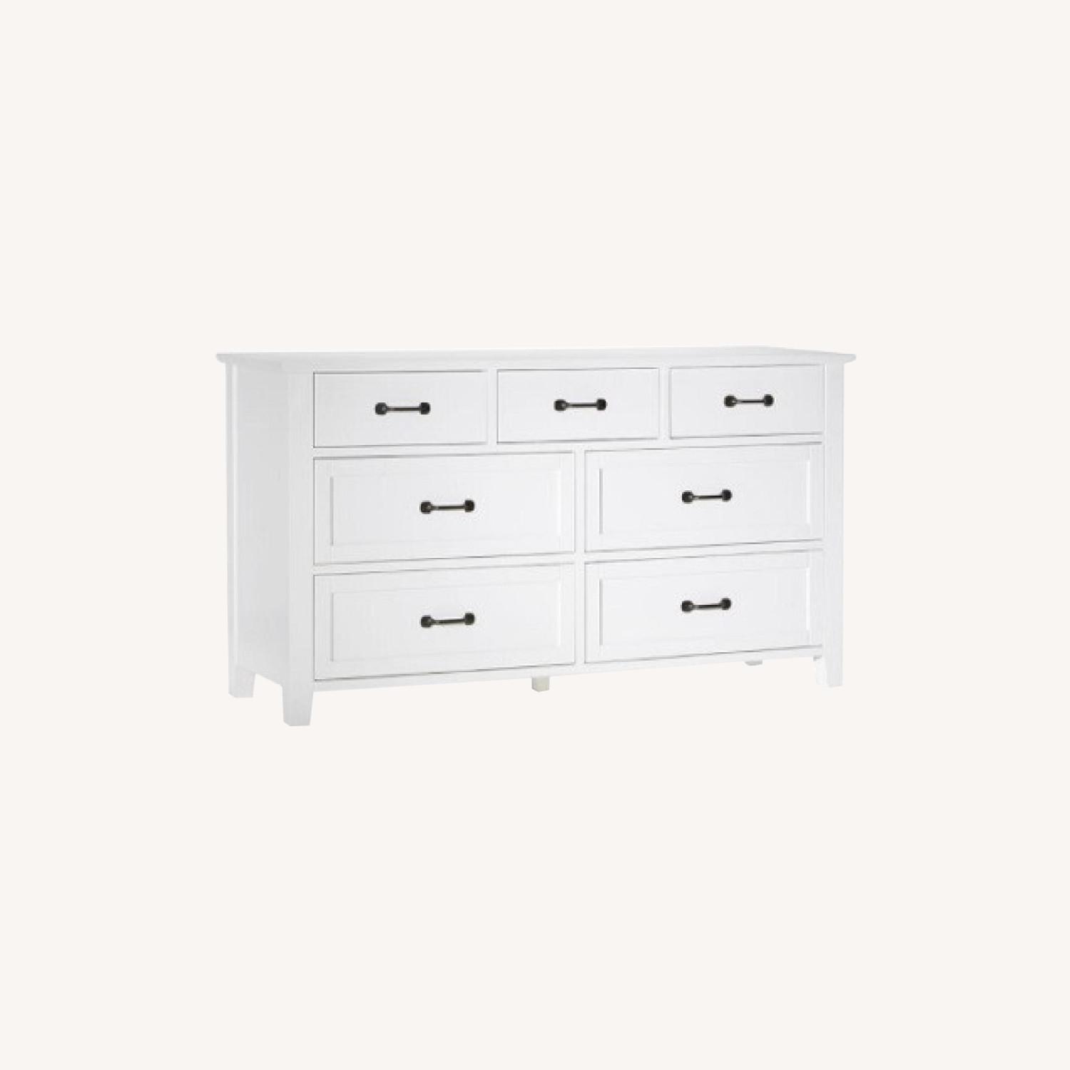 Pottery Barn White Stratton Dresser AptDeco