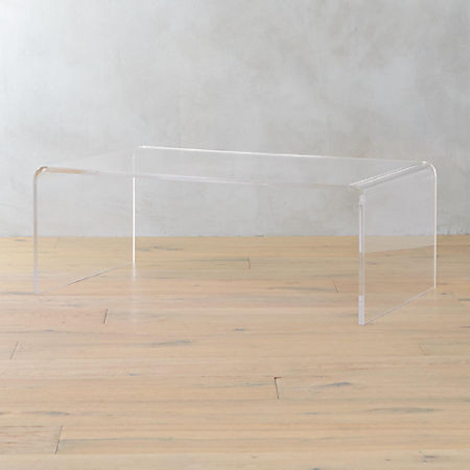 CB2 Peekaboo Acrylic Media Console / Coffee Table - image-4