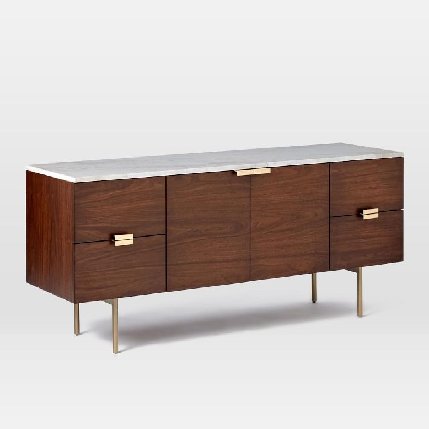 West Elm Delphine Marble Top Buffet Table - image-12