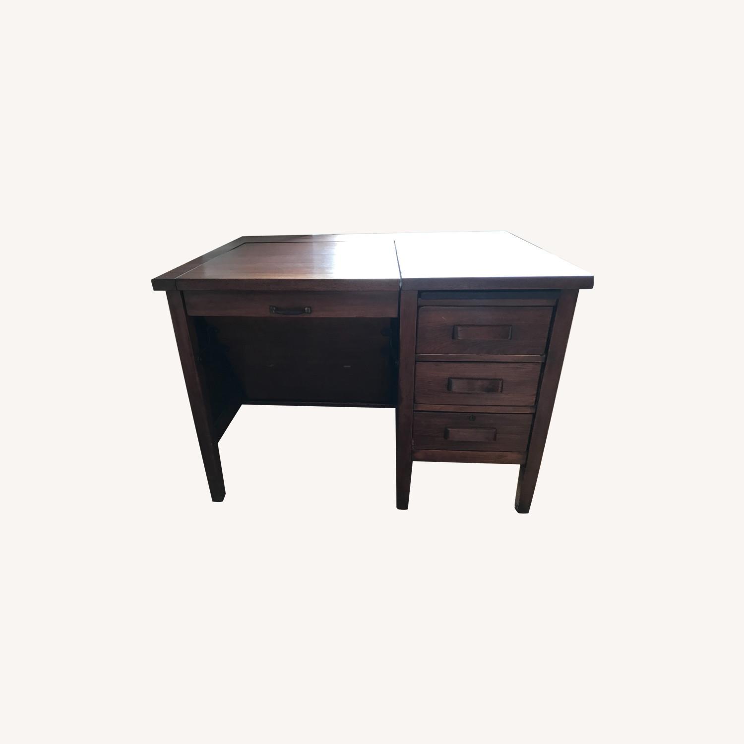 Antique Type-Writer Desk - image-0