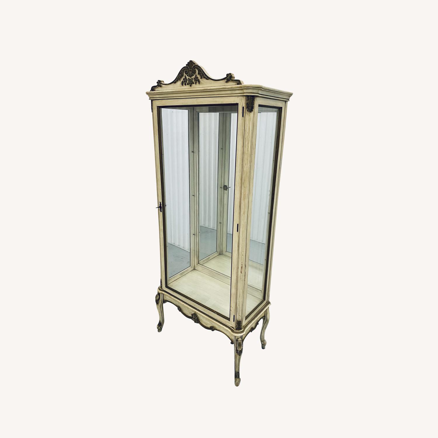 Vintage Lighted Display Cabinet - image-0