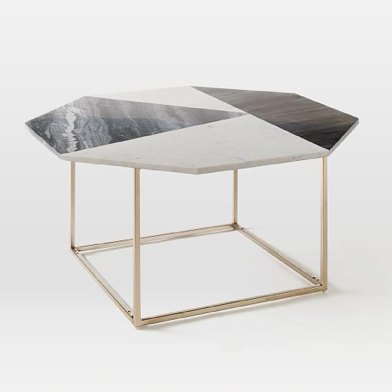 West Elm Marble Coffee Table - image-5