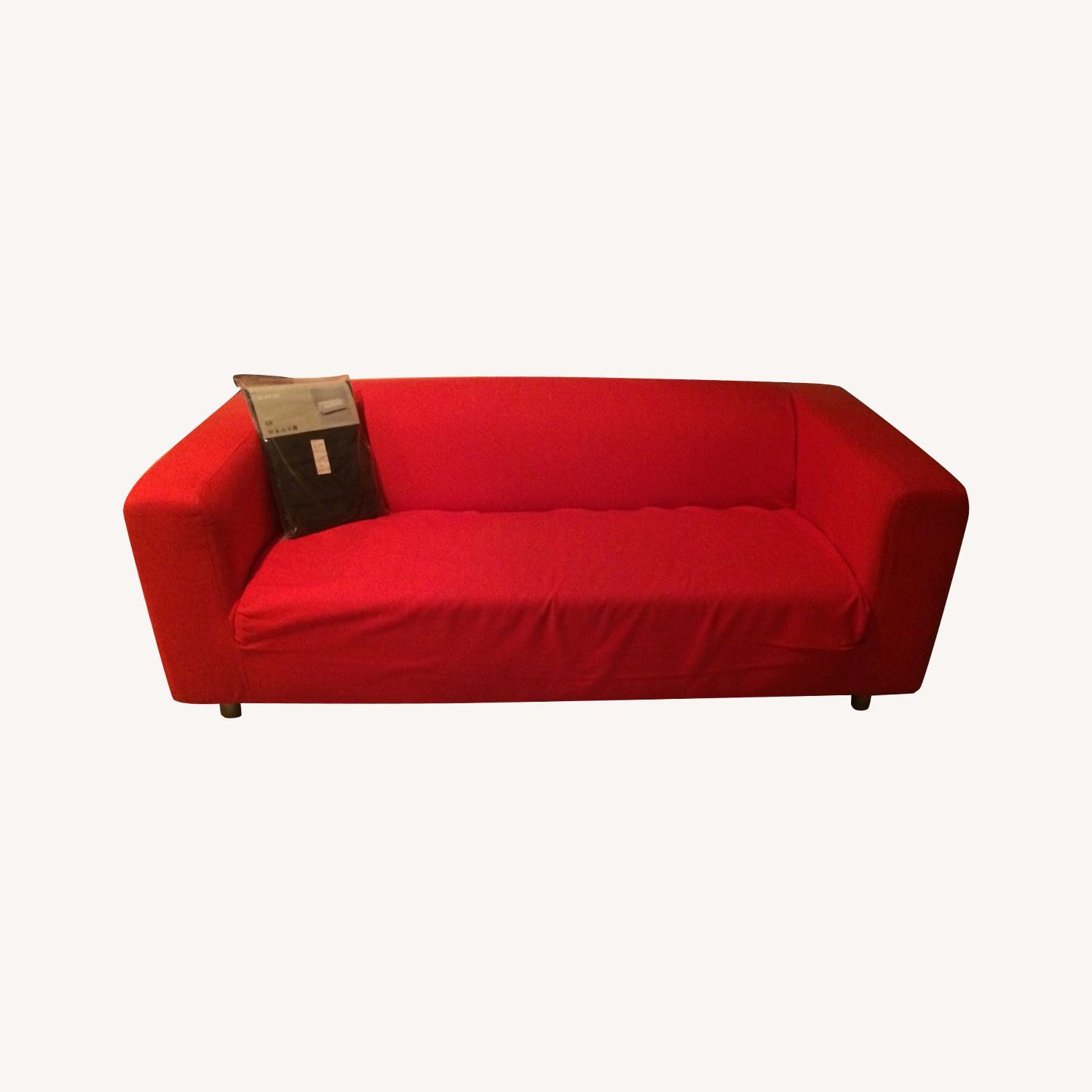 IKEA Klippan 2 Seater Sofa Dark Blue Cover - image-0