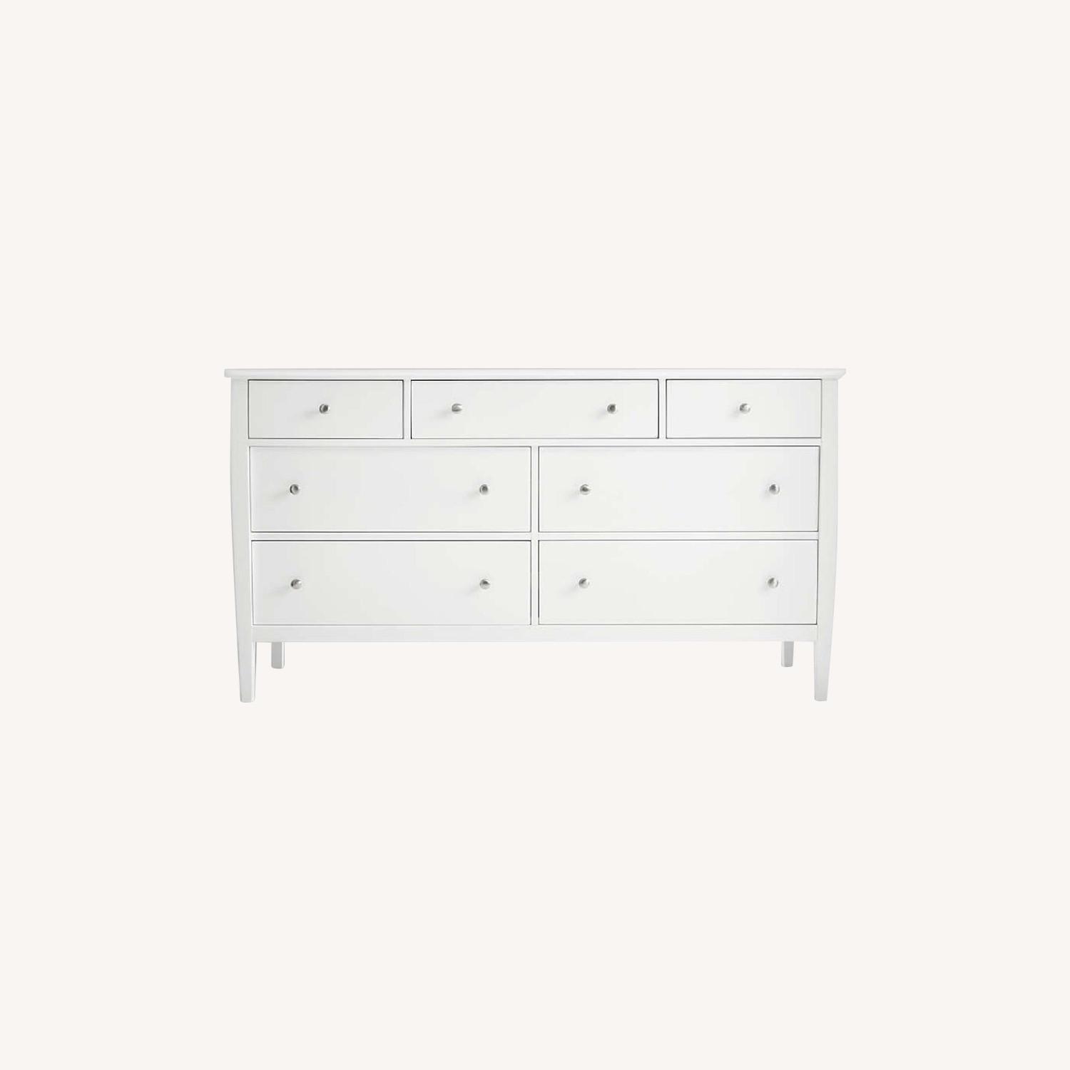 Crate and Barrel Mason White 7Drawer Dresser AptDeco