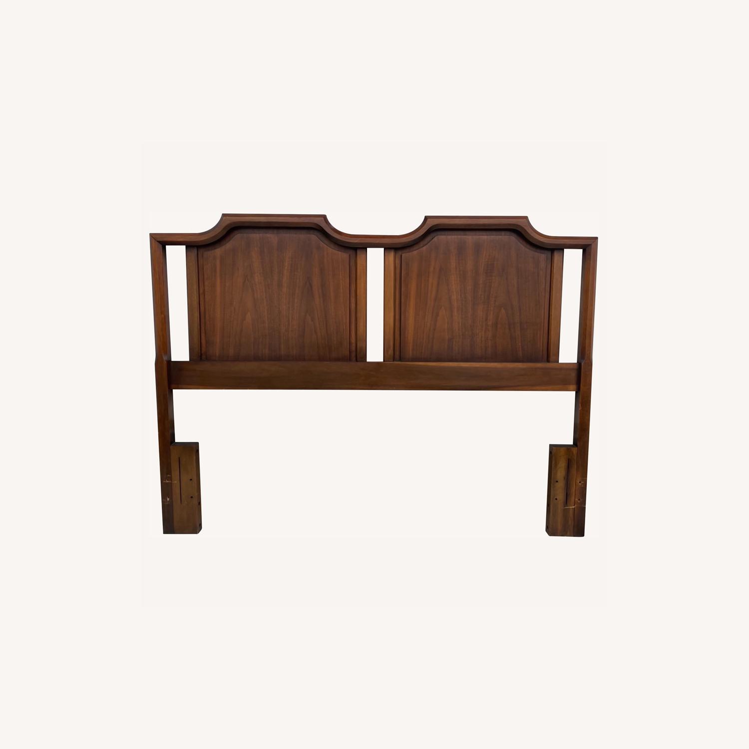 Mid-Century Modern Walnut Headboard - image-0