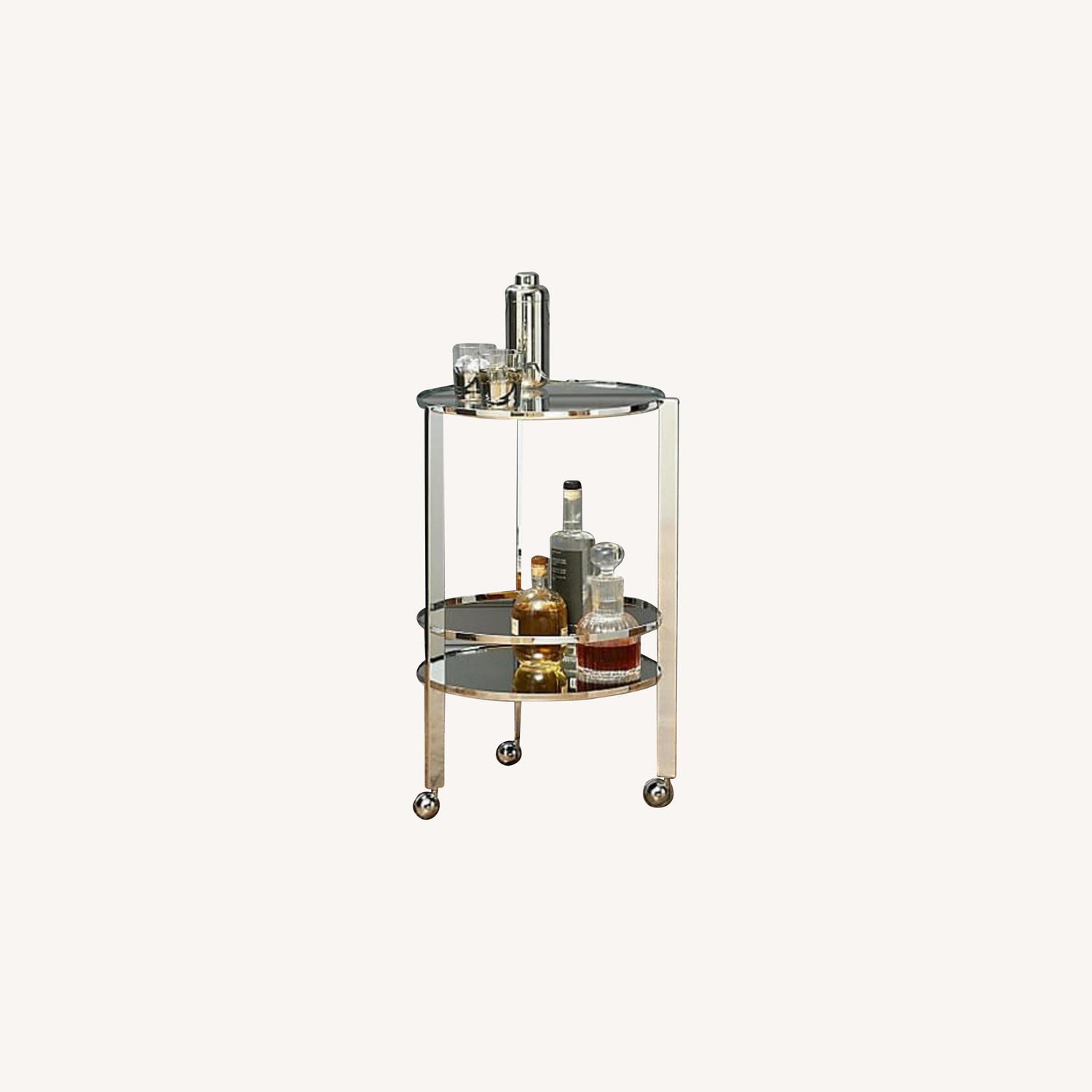 CB2 Ernest Bar Cart Chrome - image-0