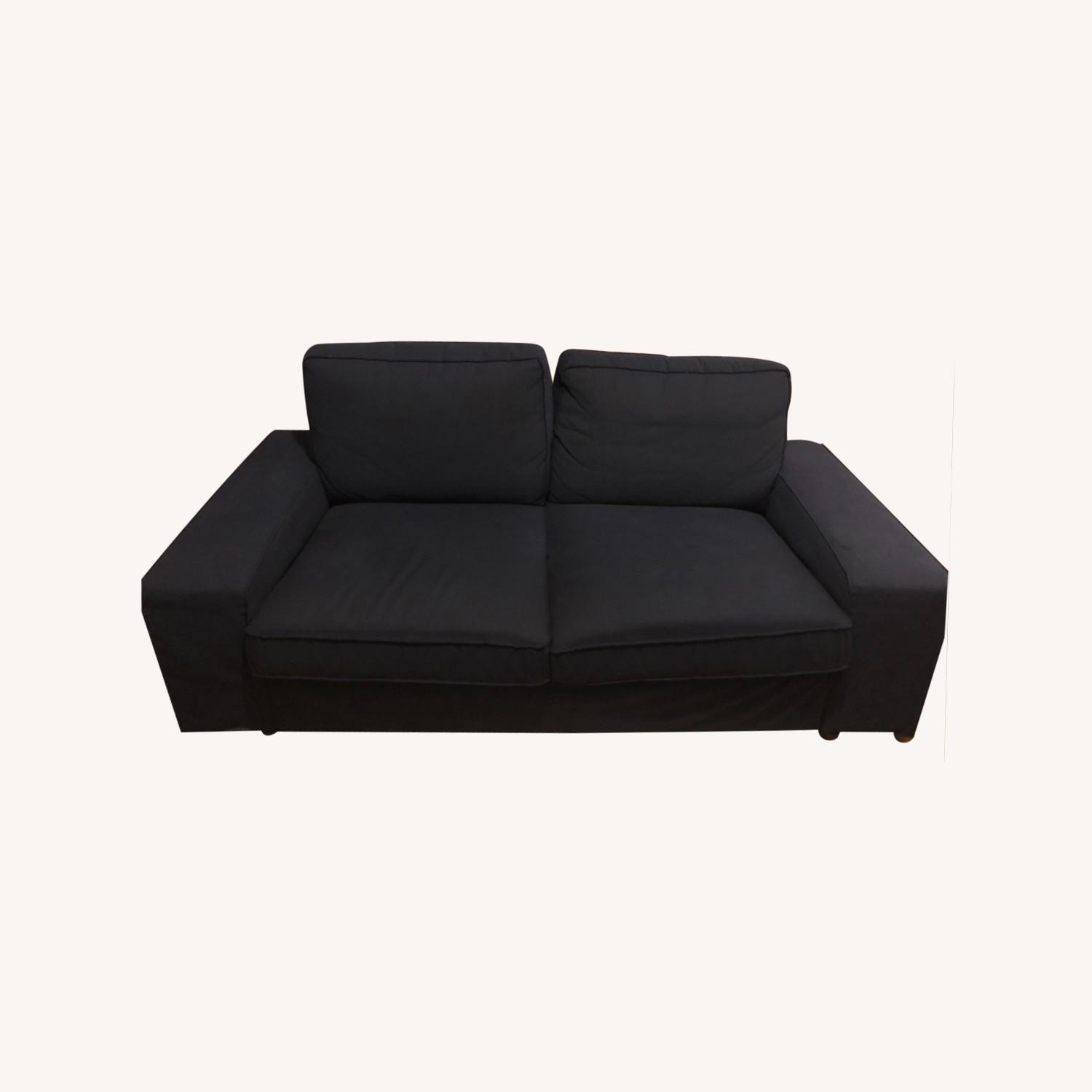 IKEA Navy Blue Sofa AptDeco