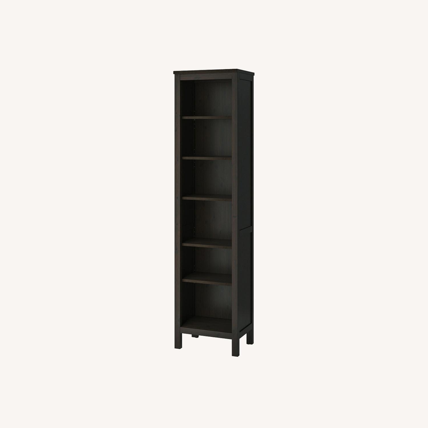 IKEA Black Narrow Bookcases AptDeco