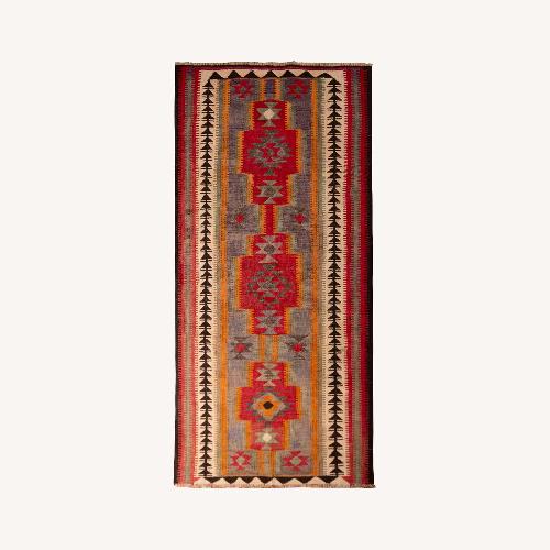 Used Vintage Mid-Century Geometric Red for sale on AptDeco