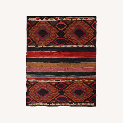 Used Vintage Mid-Century Azerbaijan Beige Brown Rug for sale on AptDeco