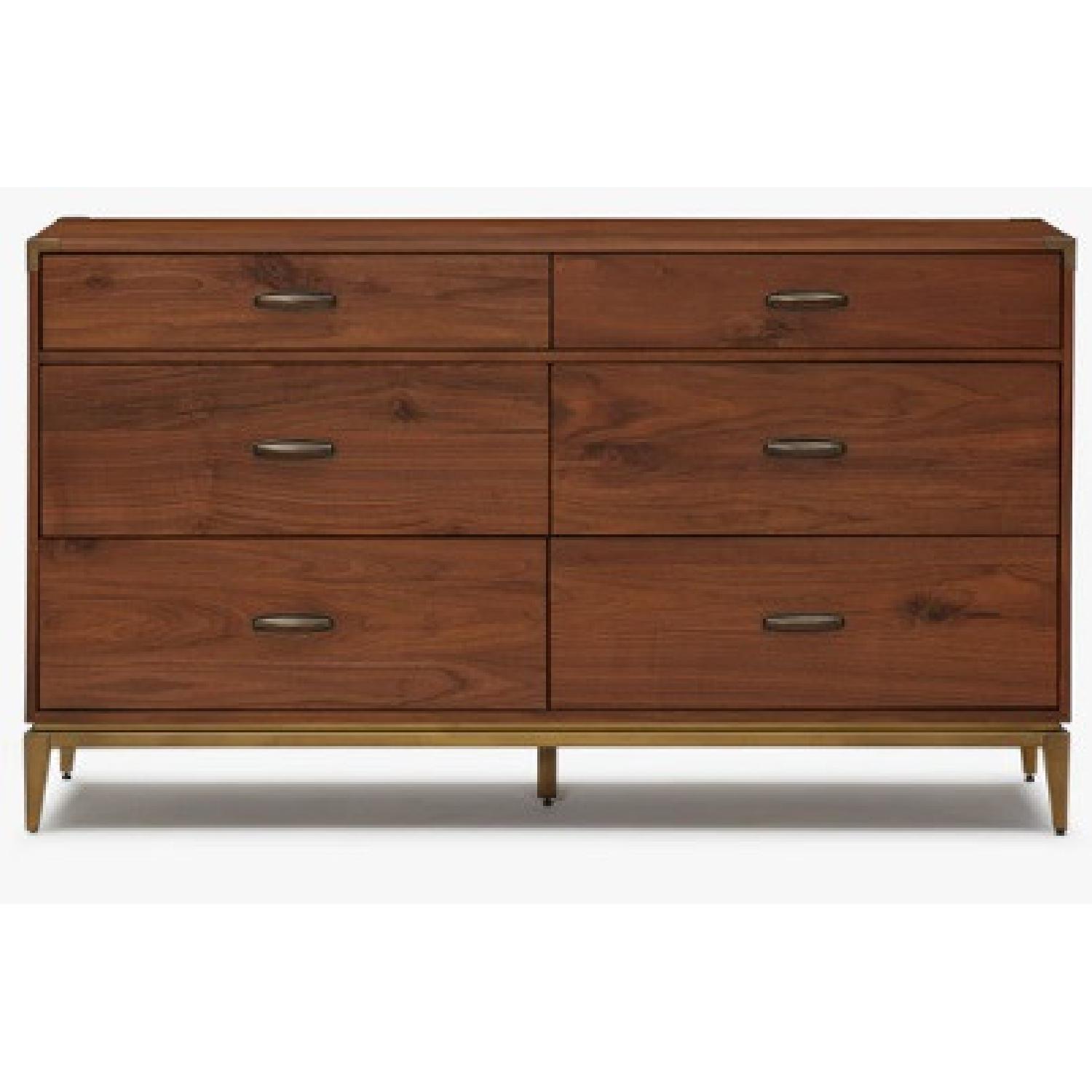 Joybird Walnut and Brass Dresser - image-4