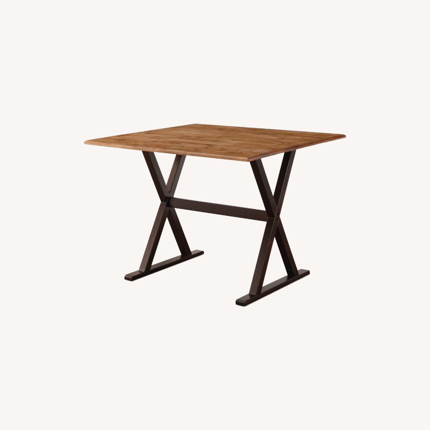 Rustic Drop Leaf Dining Table - image-0
