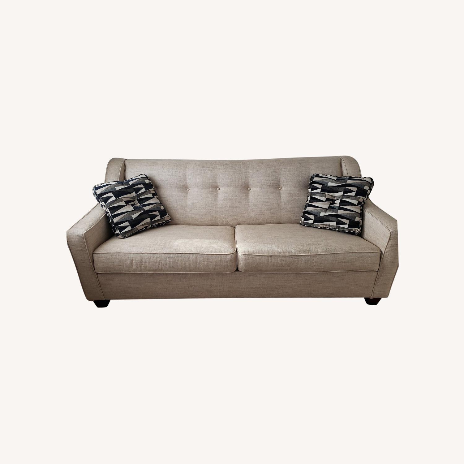 Bob's Furniture Beige Sleeper Sofa - image-0