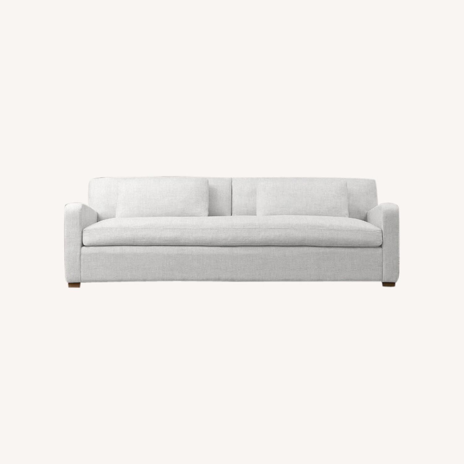 Restoration Hardware Belgian Arm Sofa 7ft - image-0