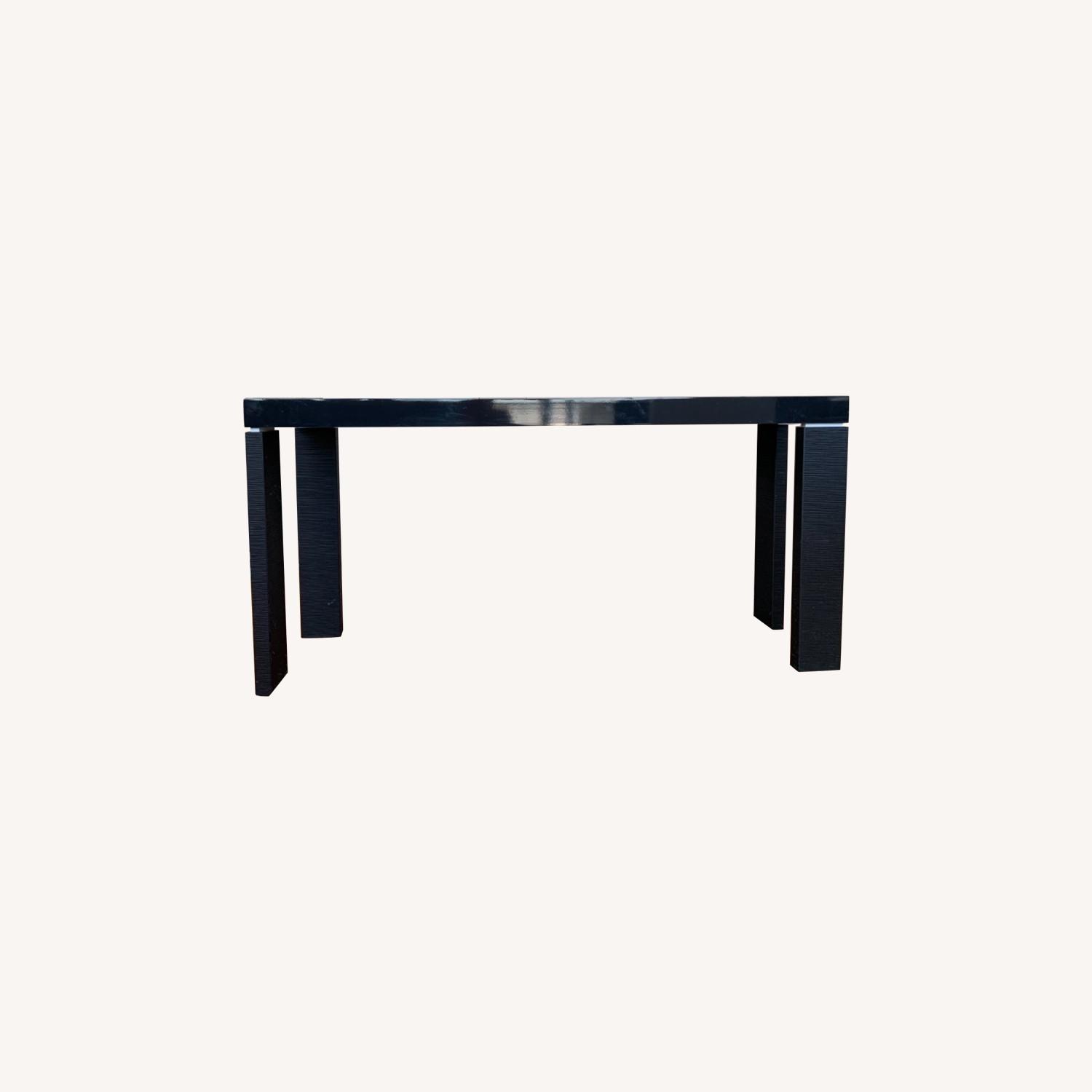 Black Lacquer Console Table - image-0
