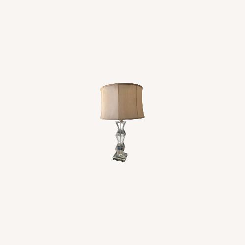 Used Ethan Allen Geometric Crystal Lamp for sale on AptDeco