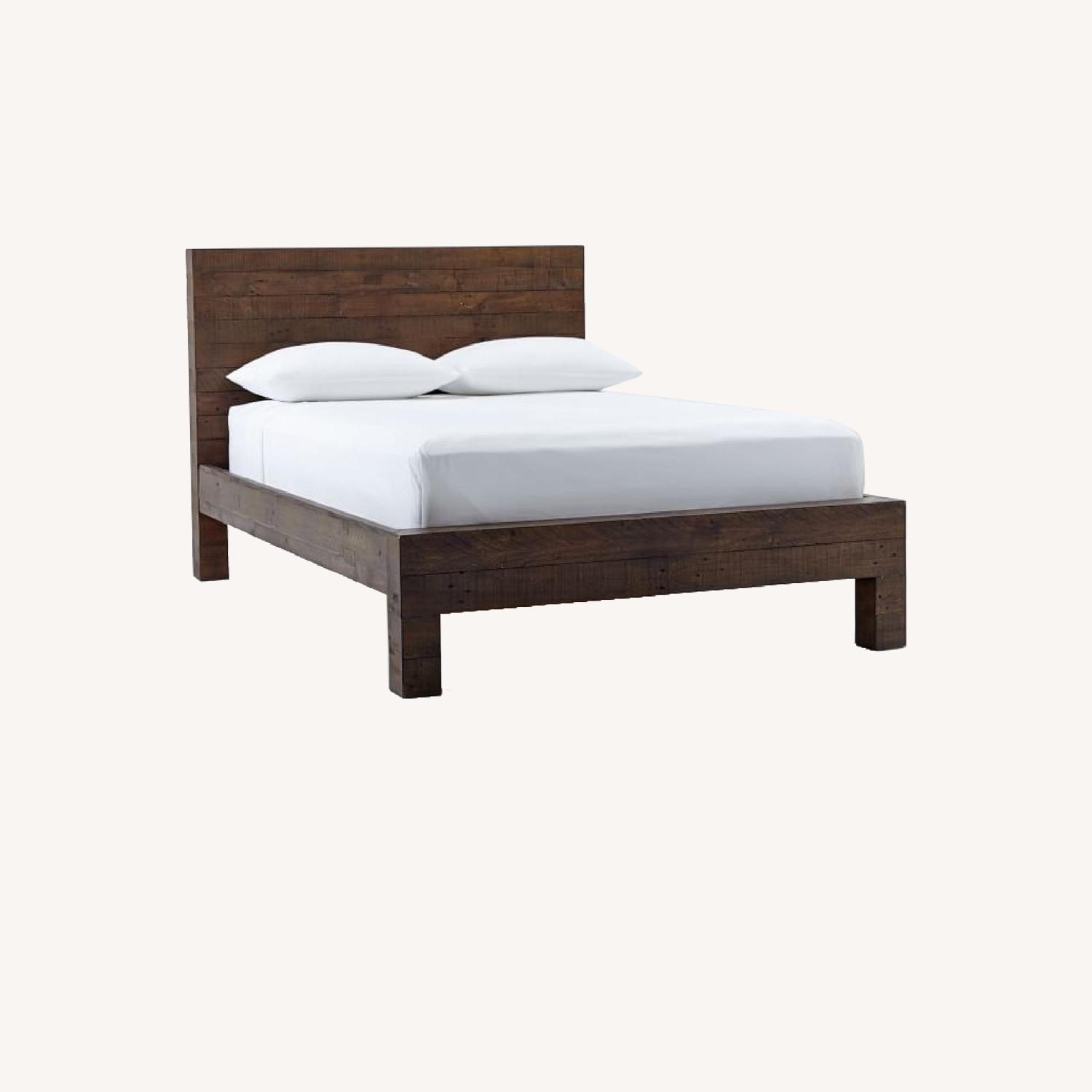 West Elm Queen Bed Frame with Bed Head AptDeco