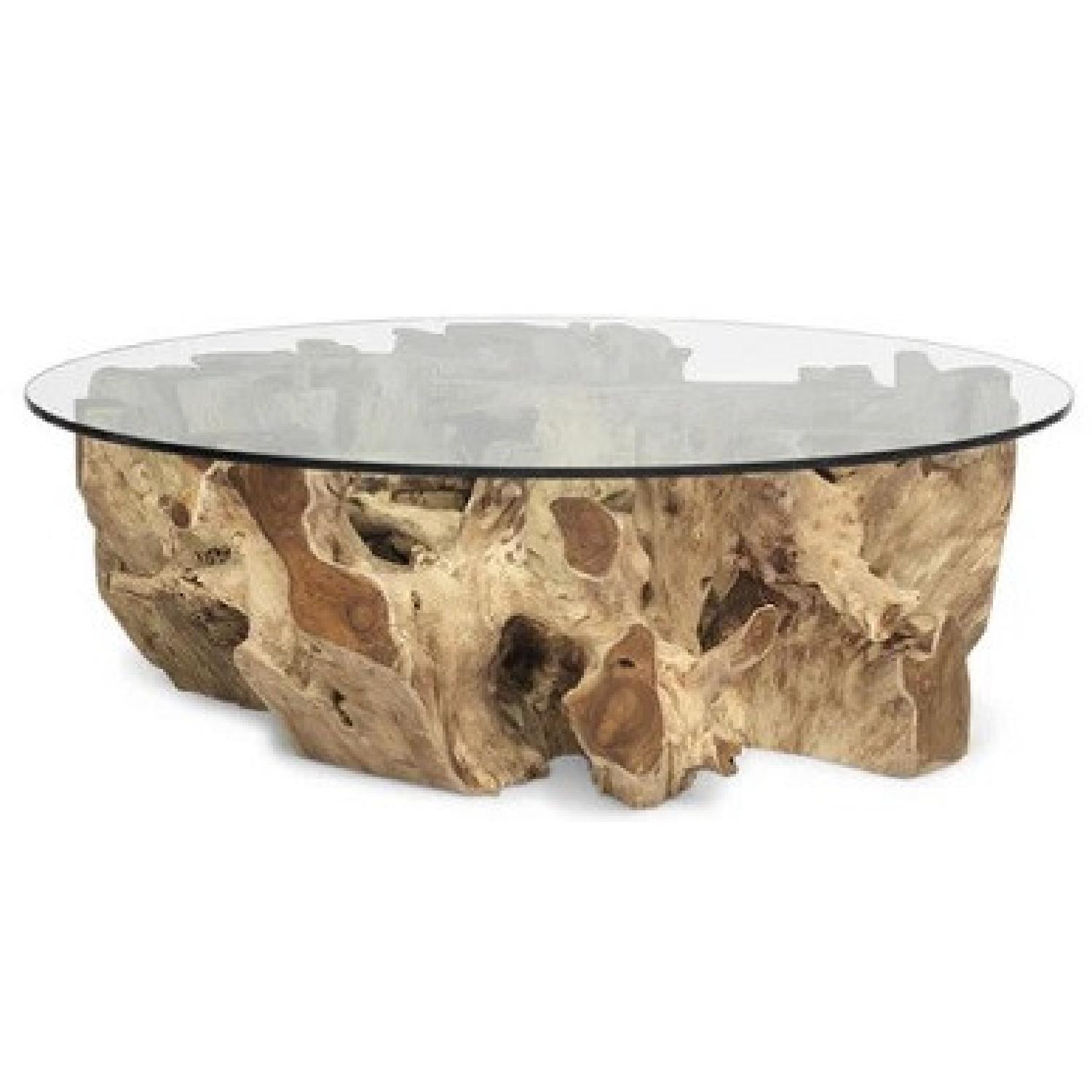 Mitchell & Gold Teak Coffee Table - image-4