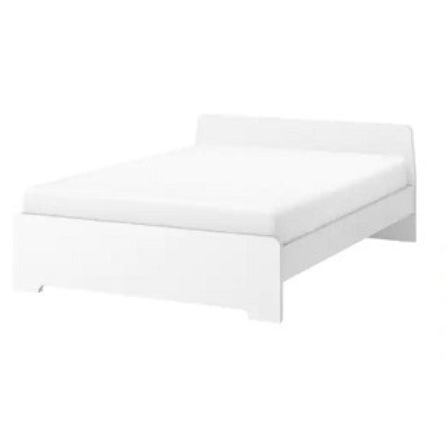 IKEA White Full-size Bed - image-5