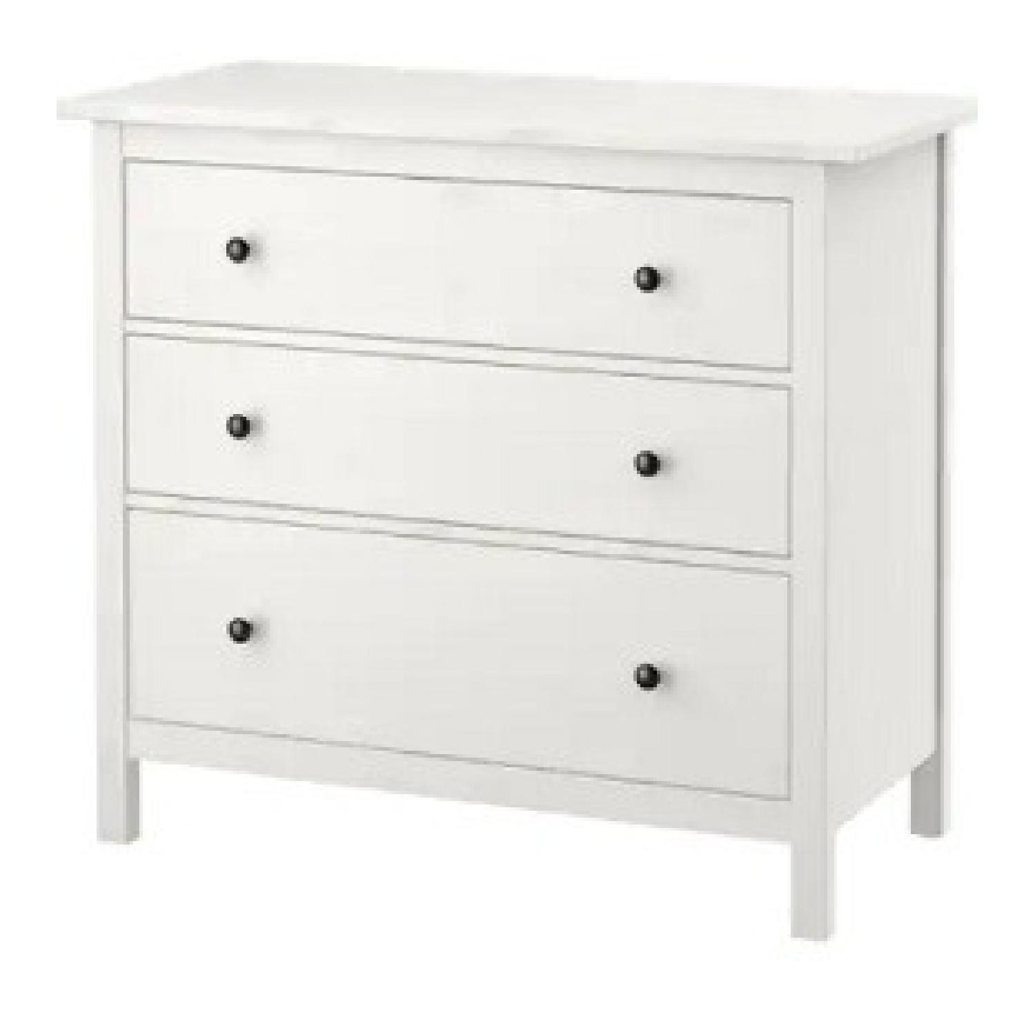 White IKEA 3 Drawer Dresser - image-6