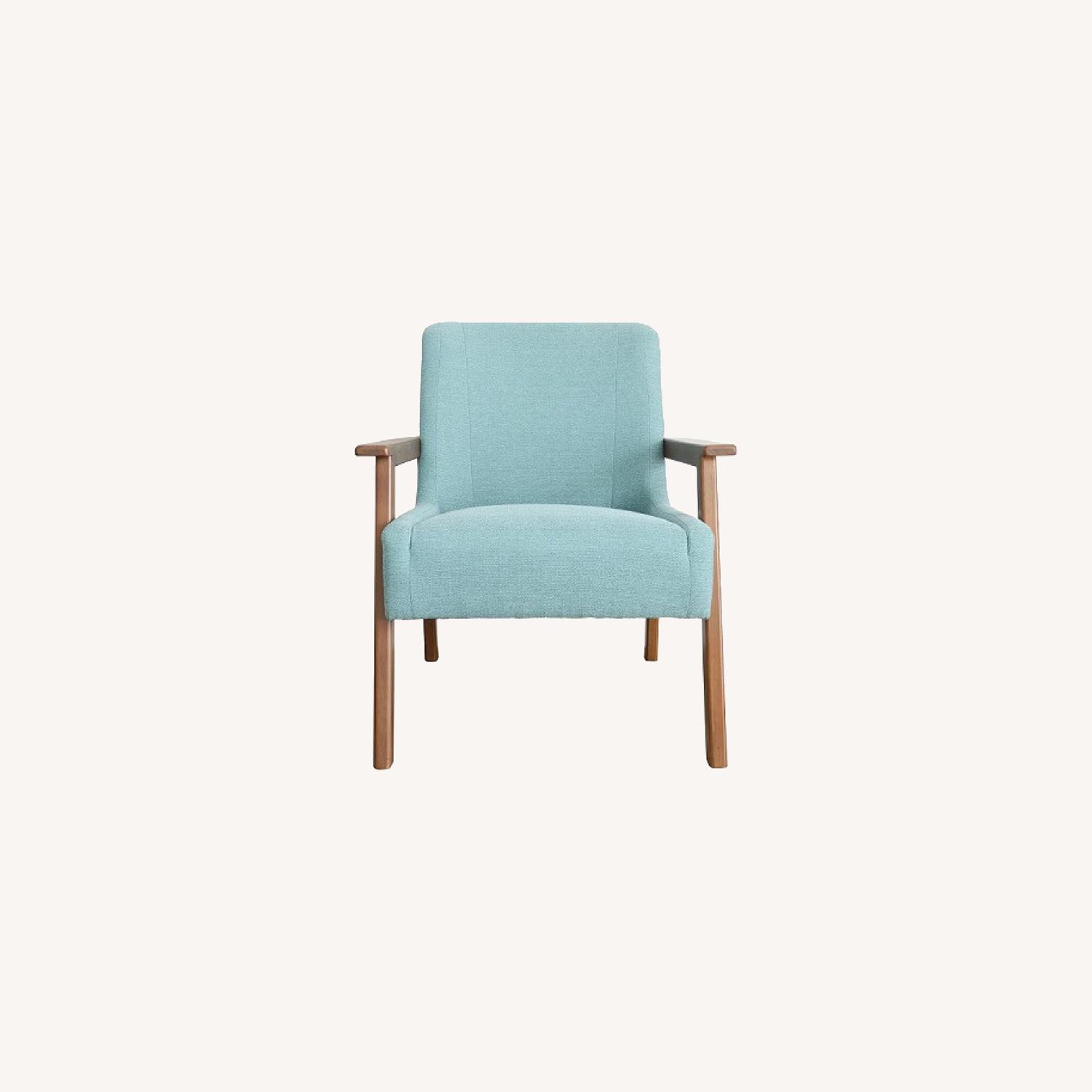 Teal Mid Century Modern Chair - image-0