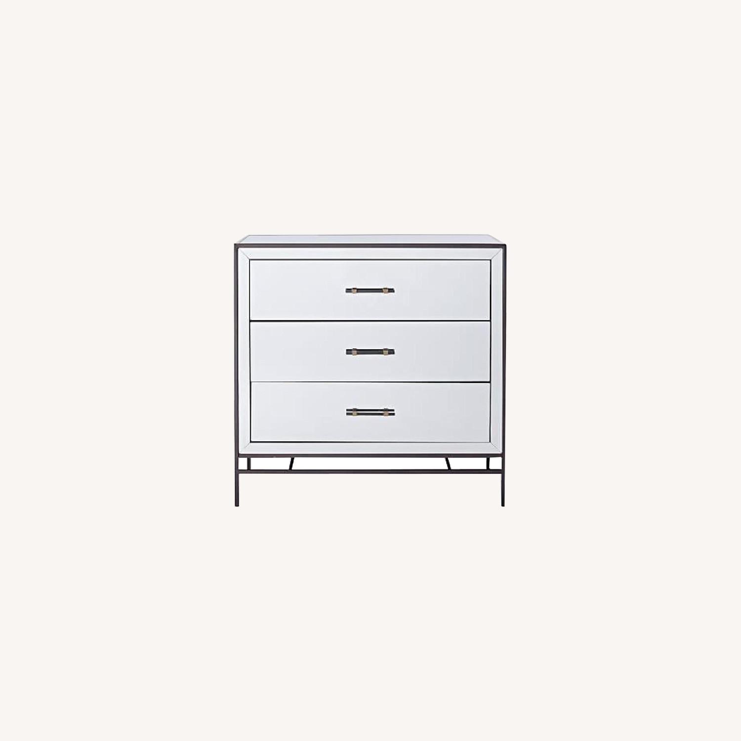 West Elm Mirrored 3 Drawer Dresser AptDeco