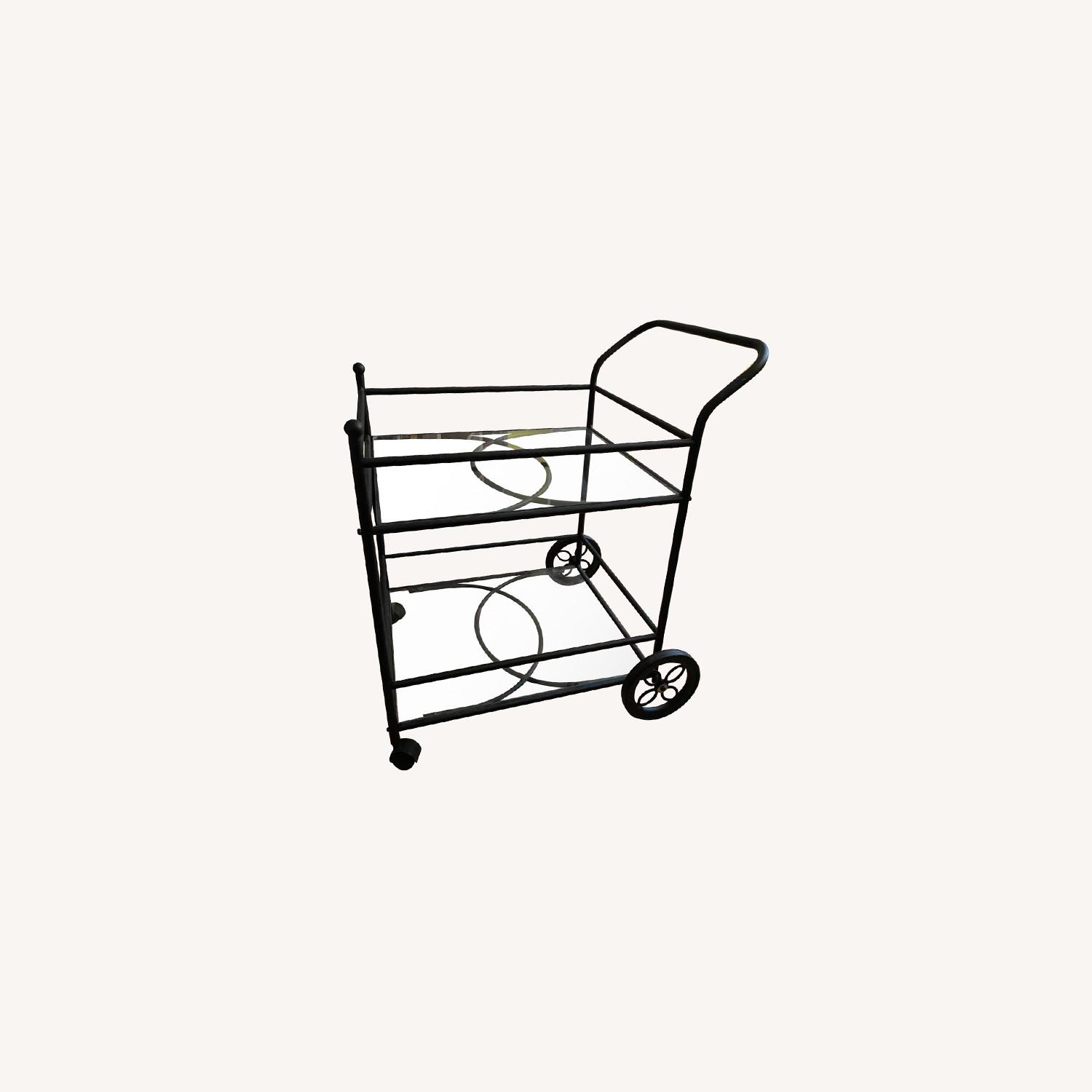 Cocktail Table on Wheels - image-0