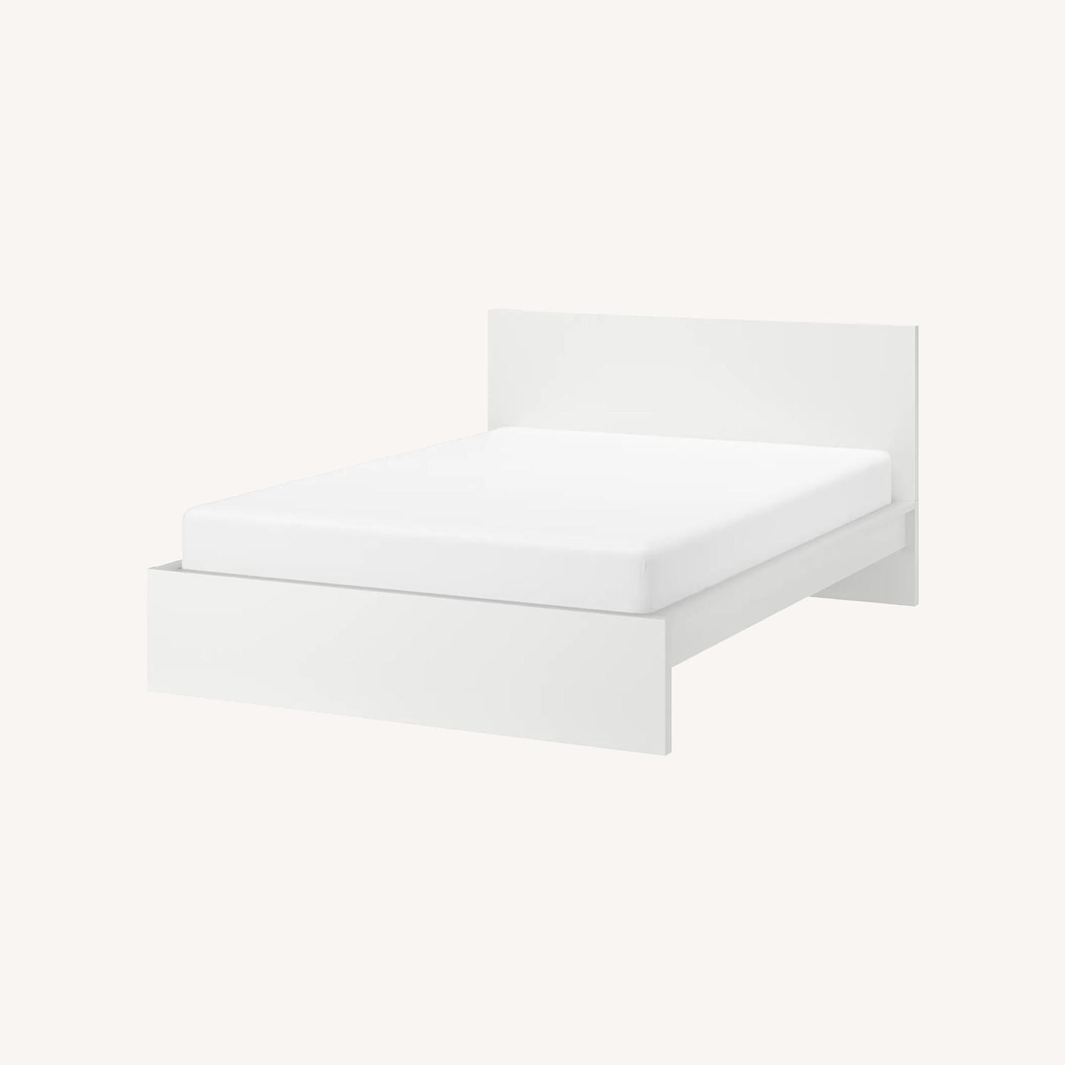 IKEA Queen Malm Bed in White AptDeco