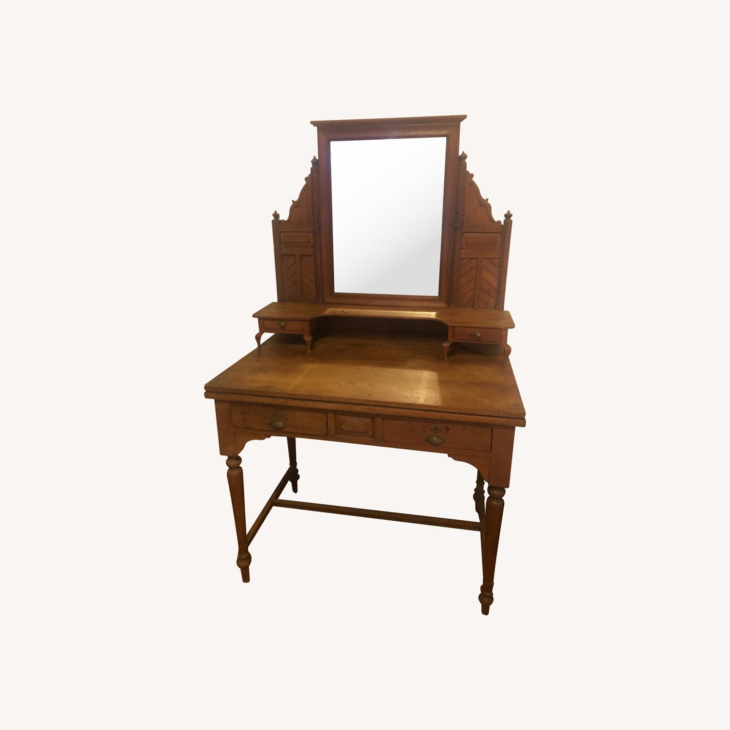 Indian Dressing Table with Beveled Mirror - image-0