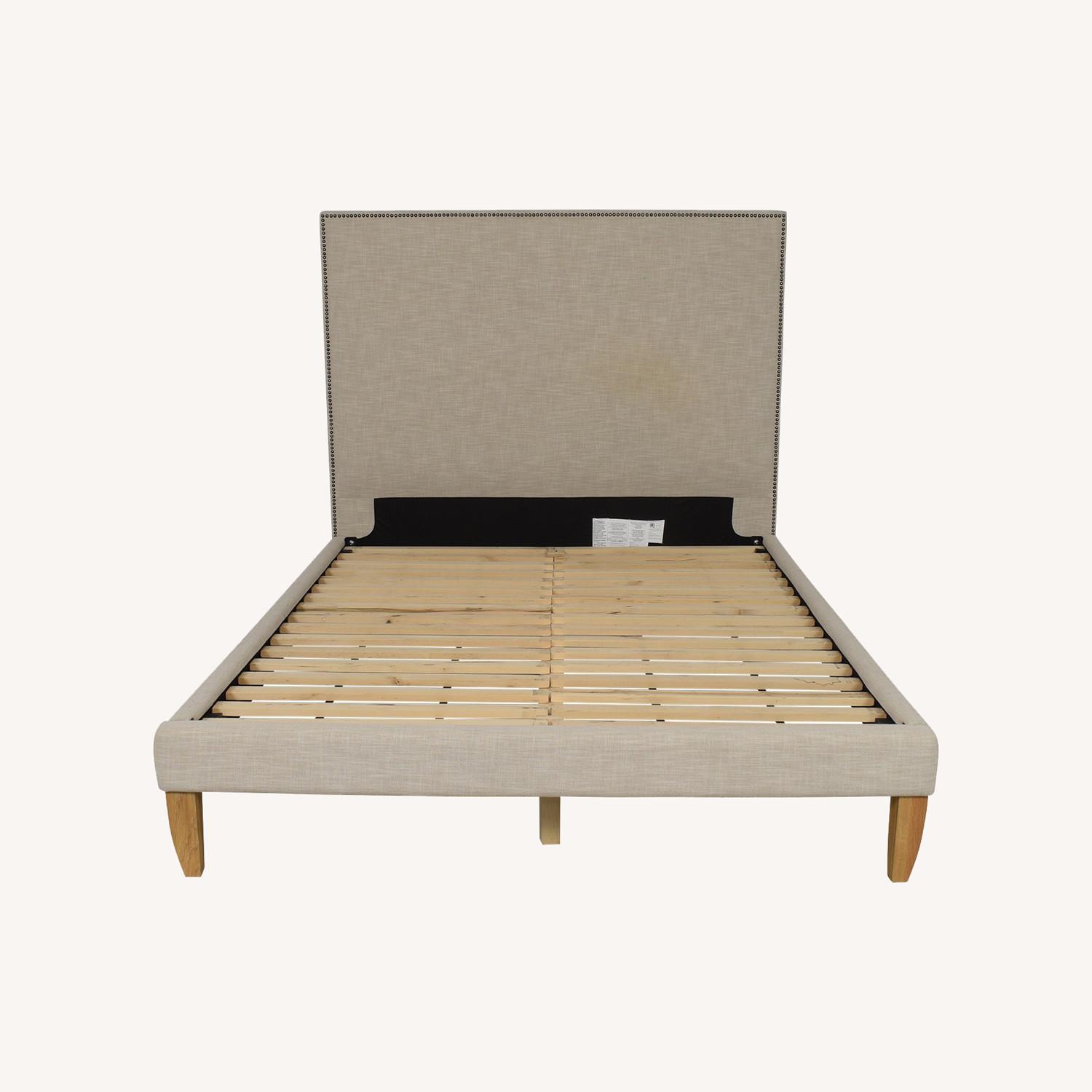 West Elm Upholstered Nailhead King Bed AptDeco