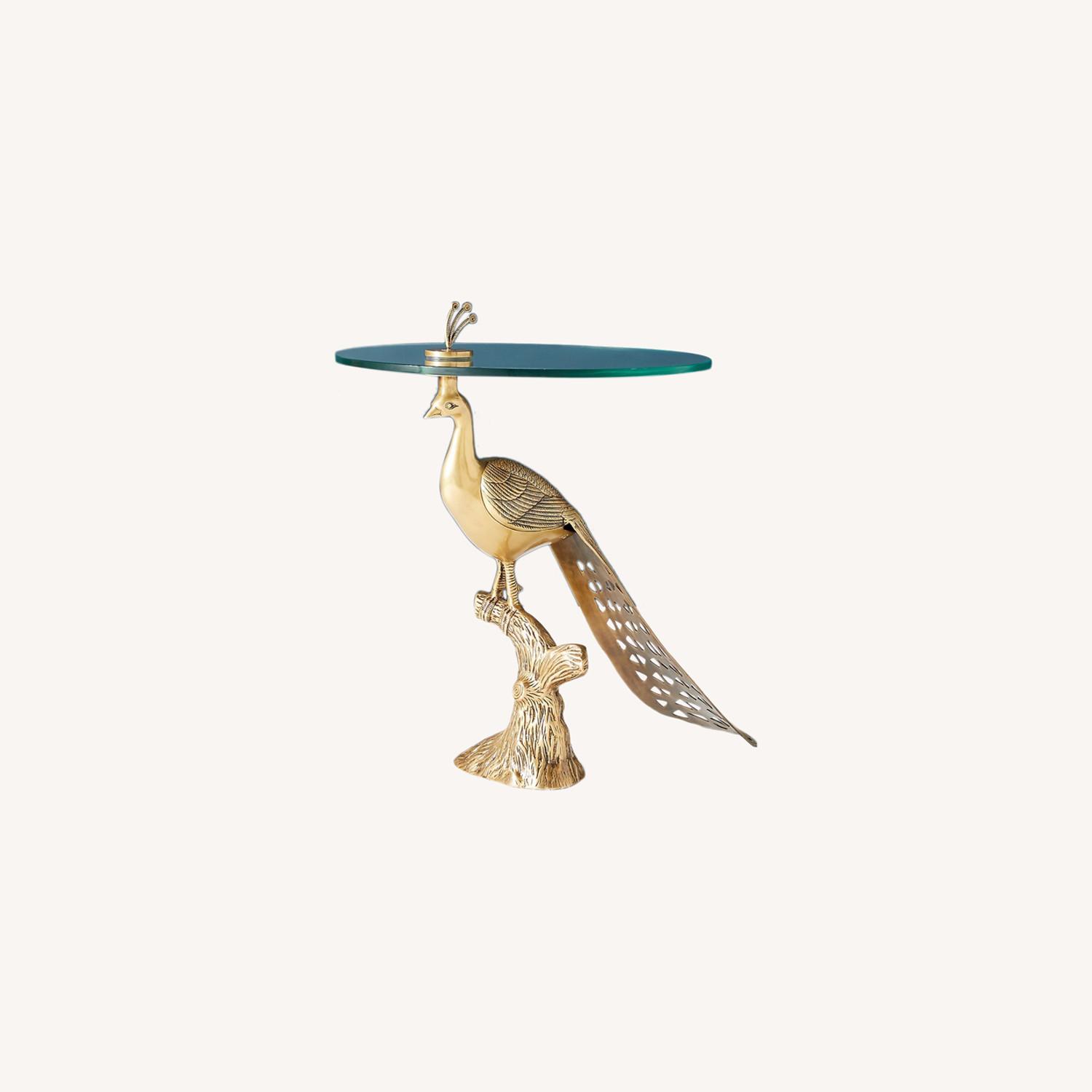 Anthropologie Peacock Side Table - image-0