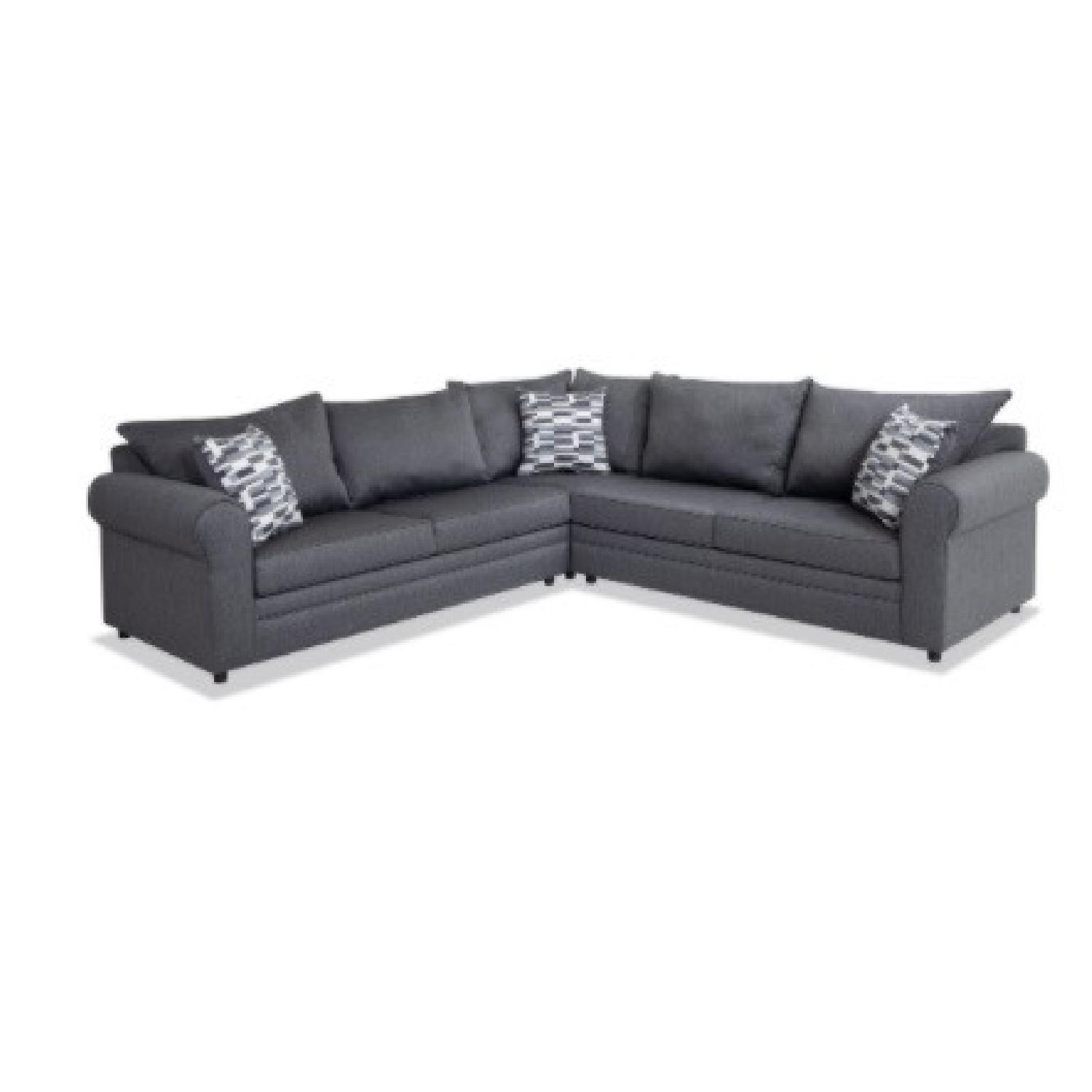 Bob's 3 Piece Venus Sectional Couch (Slate) - image-4