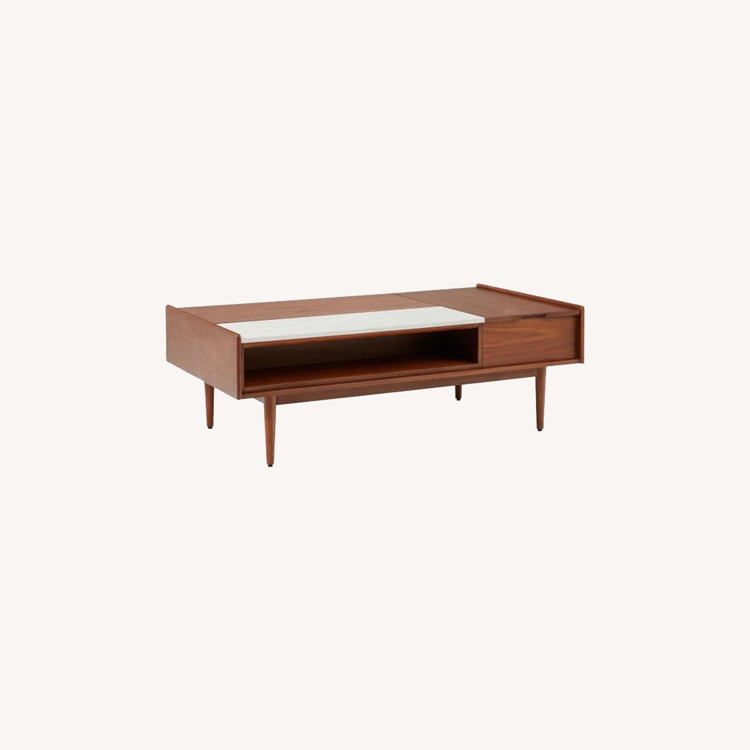 West Elm Mid-Century Double Pop-Up Coffee Table - image-0