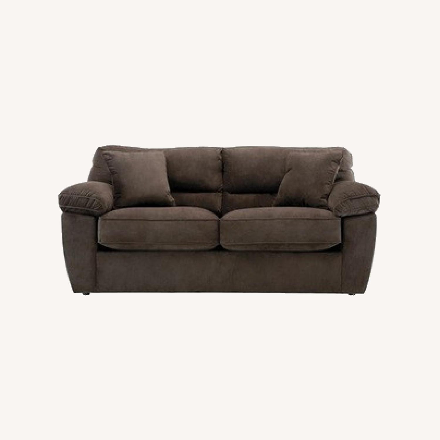 Raymour & Flanigan Rockport Microfiber Full Sleeper Sofa - image-0