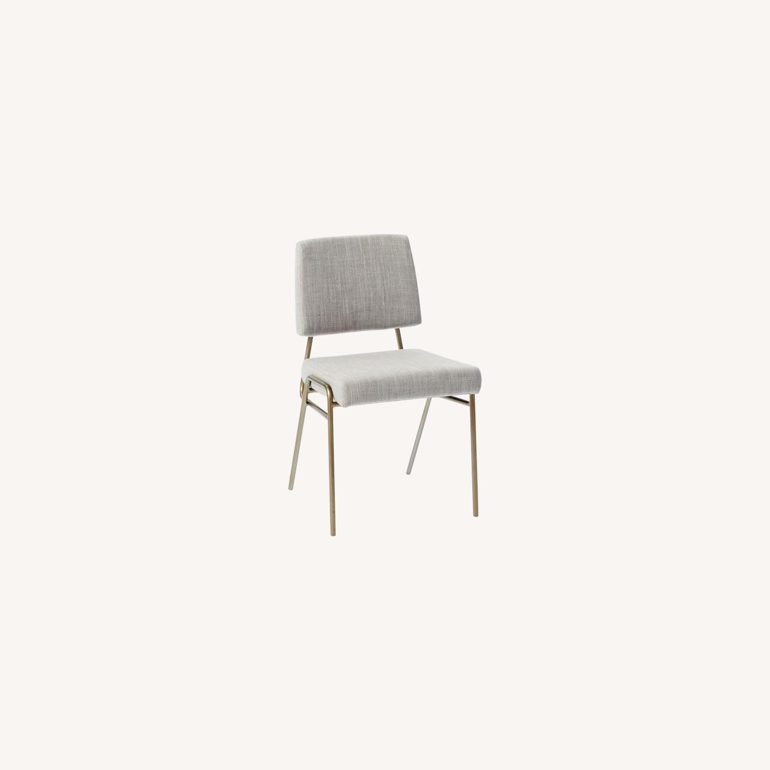 West Elm Wire Frame Upholstered Dining Chair AptDeco