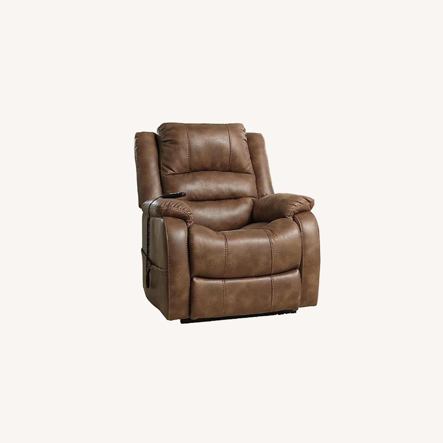 Ashley Furniture Leather Power Lift Recliner - image-0