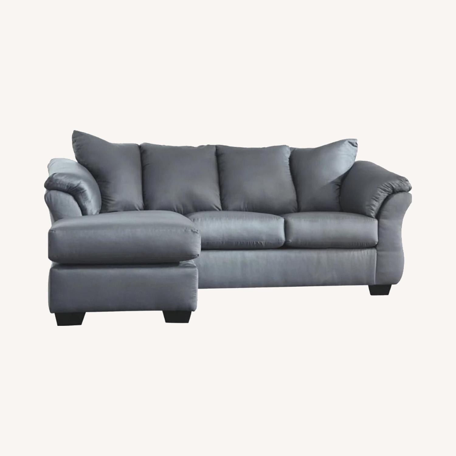 Raymour & Flanigan 2-pc. Right Arm Facing Sectional Sofa - AptDeco