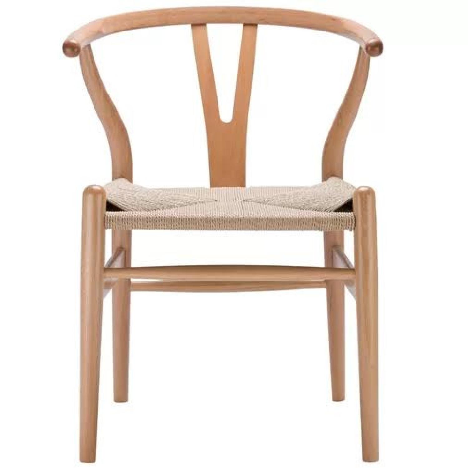 AllModern Dayanara Wishbone Look Dining Chairs (6) - image-6