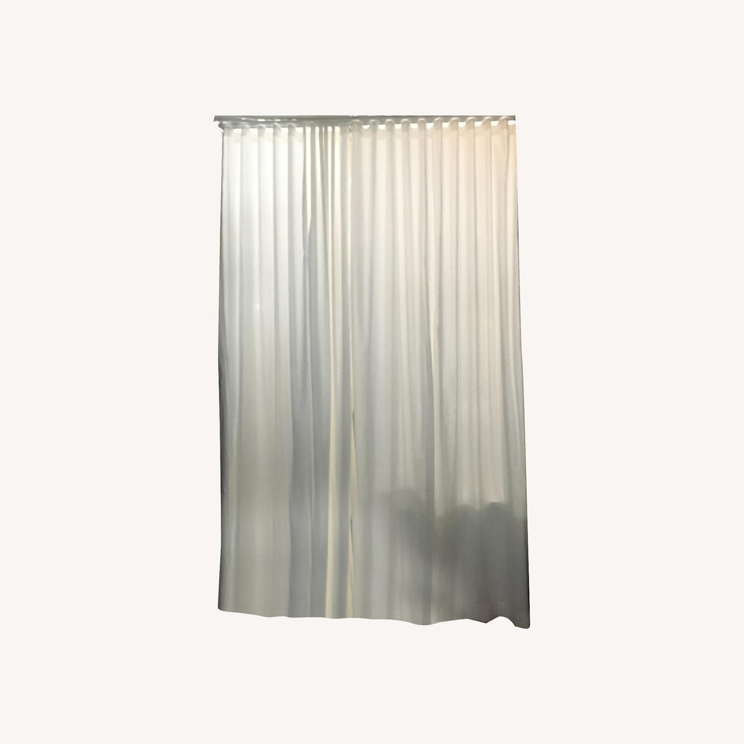 Ripple Fold Drapery Room Divider or Privacy Curtain AptDeco